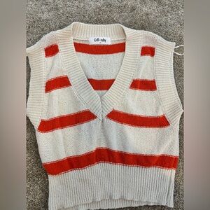 Hello ruby knitted vest